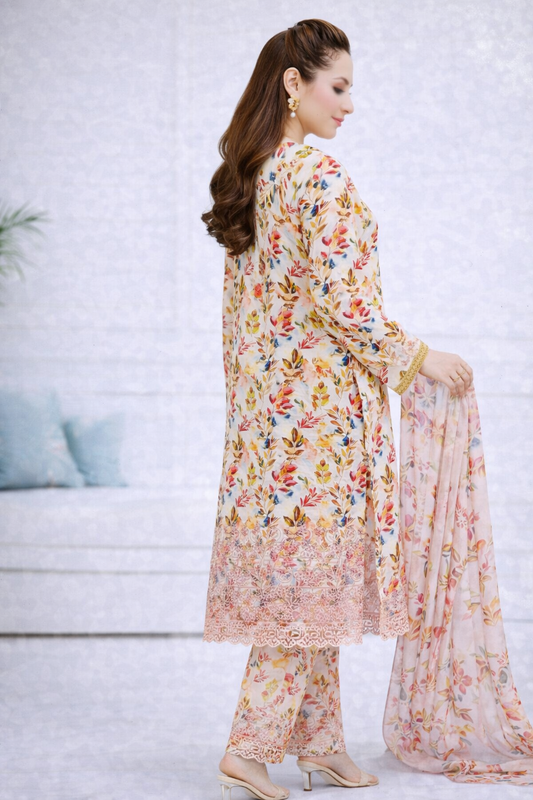 Bareeze Shaanzay Lawn Collection – 3 Piece Unstitched Suit (AZ)