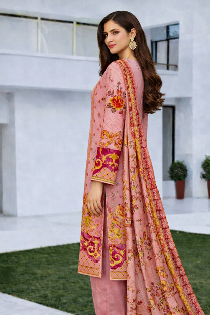 Bin Saeed Cotton Premium Collection D-7352A – 3 PCS Unstitched Suit