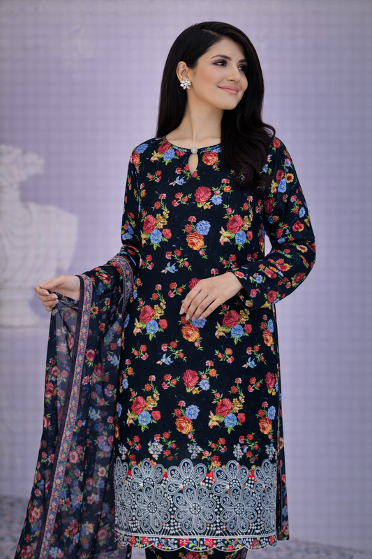 Aneela’s Premium Lawn Collection – 3 Piece Suit (AZ)