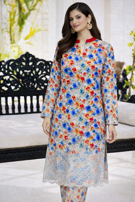Bareeze Shaanzay Lawn Collection – 3 Piece Unstitched Suit (AZ)