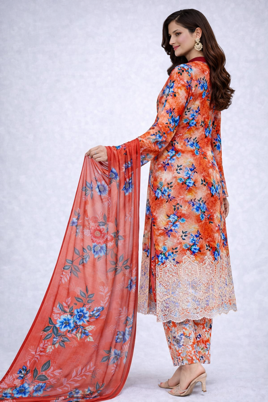 Bareeze Shaanzay Lawn Collection – 3 Piece Unstitched Suit (AZ)