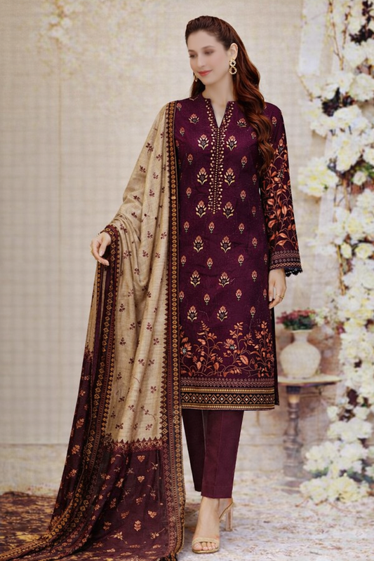 Bin Saeed Luxury Cotton Collection – 3 Piece Suit