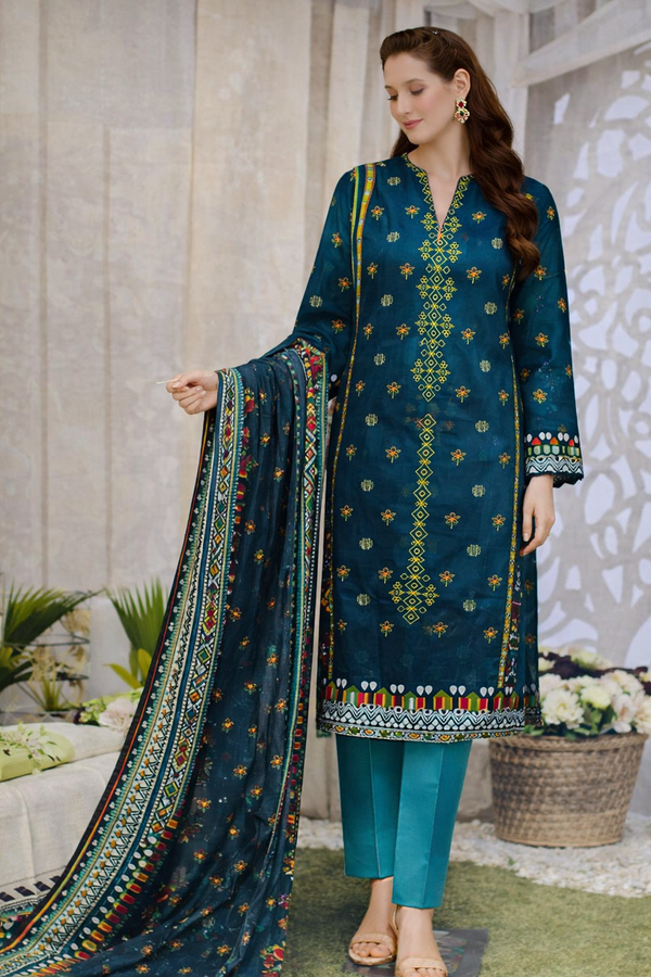 Bin Saeed Luxury Cotton Collection – 3 Piece Suit