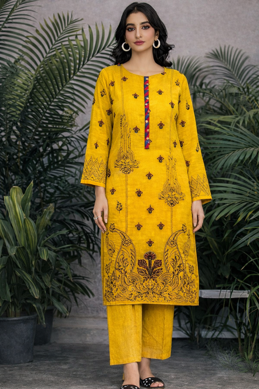 A1 Premium Collection 3mm Sequence Lawn – 3 PCS Unstitched Suit