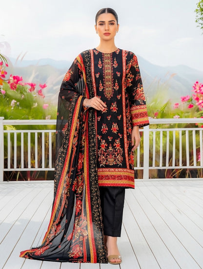 Bin Saeed unstitch 3 piece Lawn